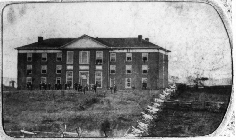 Photo of Preston and Olin Institute, ca. 1870